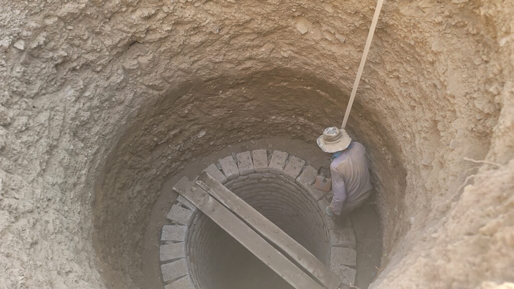 A newly dug water well in rural Ghor
