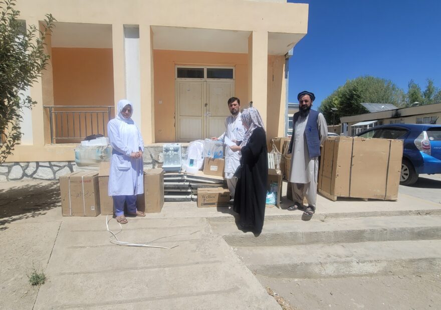 Medical equipment delivered to the maternity ward at Ghor Provincial Hospital